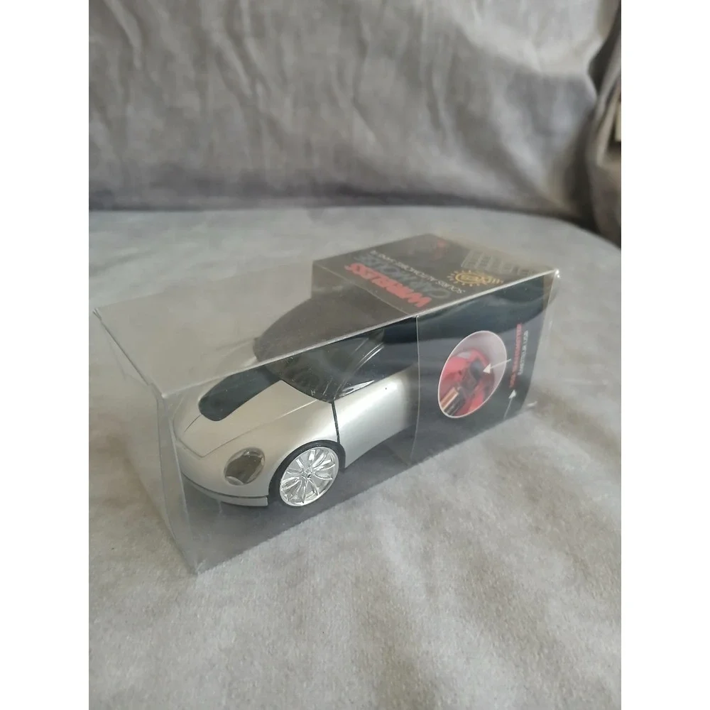Wireless Car Mouse Silver Sports Car Optical USB Computer Mouse YES Designs